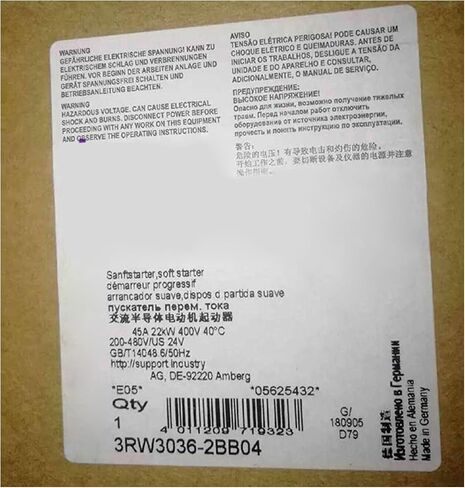 SMOCONE 1 Pcs 3RW3036-2BB04 New in Box 3RW30362BB04 Expediated in Kuwait