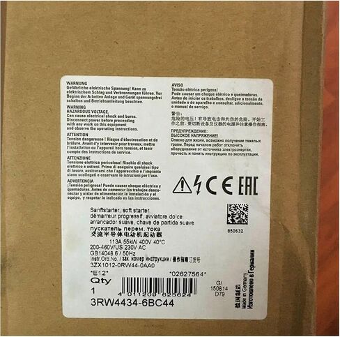 SMOCONE 1 Pcs 3RW4434-6BC44 New in Box 3RW44346BC44 Expediated in Kuwait