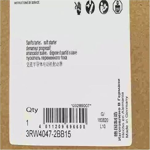 SMOCONE 1 Pcs 3RW4047-2BB15 New in Box 3RW40472BB15 Expediated in Kuwait