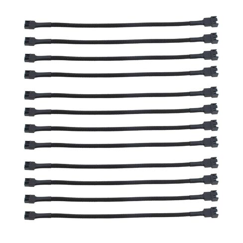 12pcs 10.6 inch 4-Pin PWM Fan Splitter Cable PC Fan Extension Cable, CA PWM Fan Extension Cable for Computer ATX Case Cooling Fan Cable in Kuwait