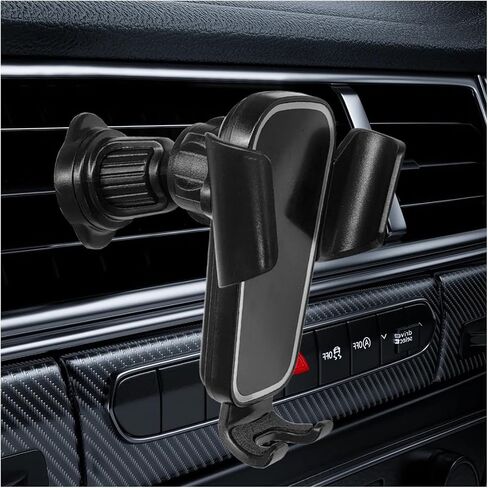 YoRise Car Phone Holder Mount for Air Vent, Universal 360° Rotation Auto Air Vent Cell Phone Holder with Wider Clamp & Metal Hook, Automobile Phones Stand Cradle for All Smartphones (Black) in Kuwait