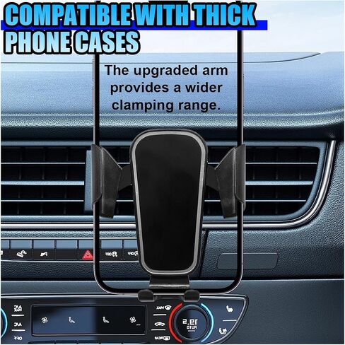 YoRise Car Phone Holder Mount for Air Vent, Universal 360° Rotation Auto Air Vent Cell Phone Holder with Wider Clamp & Metal Hook, Automobile Phones Stand Cradle for All Smartphones (Black) in Kuwait