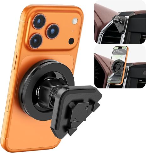 APPS2Car Magnetic Vent Mount for Ford F-150 (2015–2020), Super Duty (2017–2021) & 2022 (XL & XLT), Expedition (2018–2021), 17 Magnets, No Shake, No Block Airflow, Clear View, Easy Install in Kuwait
