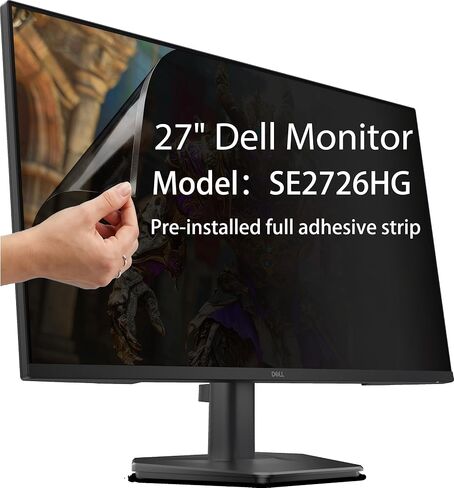 Privacy Screen for Dell SE2726HG 27" | Anti Blue Light, 30° View Protection in Kuwait