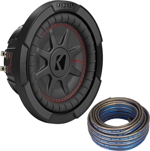 Kicker 48CWRT82 CompRT 8" Subwoofer, DVC, 2-ohm - Includes Speaker Wire in Kuwait