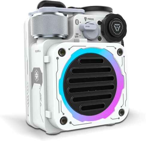 Muzen Cyber Cube Bluetooth Speaker, Bluetooth 5.0, Portable Speaker with Fidget Spinner, Crystal Clear Sound with RGB LED Light Wireless Speaker, Waterproof Speakers for Indoor Outdoor in Kuwait