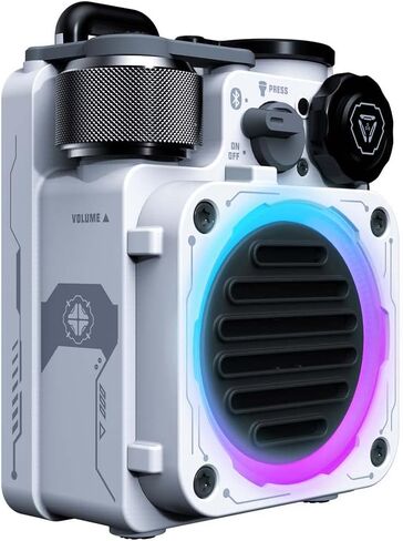 Muzen Cyber Cube Bluetooth Speaker, Bluetooth 5.0, Portable Speaker with Fidget Spinner, Crystal Clear Sound with RGB LED Light Wireless Speaker, Waterproof Speakers for Indoor Outdoor in Kuwait