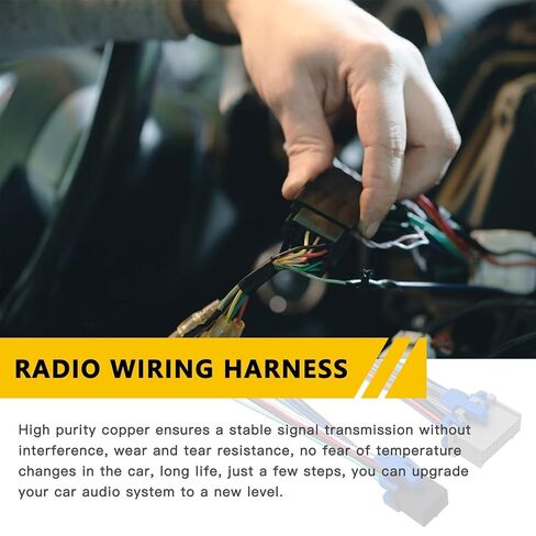Improved OE Radio Wiring Harness Plug Replacement Compatible with 2006-2009 Hummer H3 Car Stereo Replacement in Kuwait