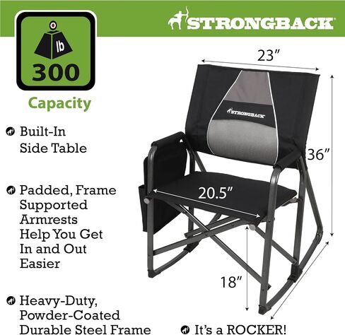STRONGBACK Outdoor Portable Rocking Camping Chair in Saudi Arabia