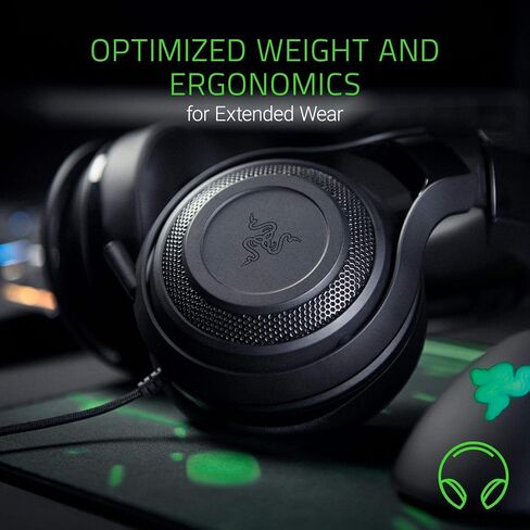 Razer ManO'War 7.1: Surround Sound - Quick Action Controls - Unidirectional Retractable Mic - Gaming Headset Works with PC, PS4, Xbox One, Switch, & Mobile Devices in Kuwait