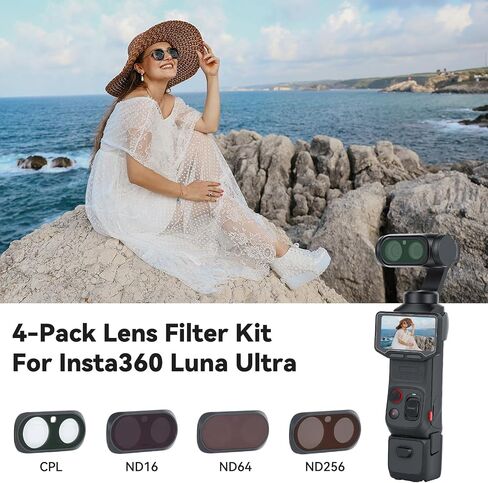 UTEBIT ND Filter Set for Insta360 Luna Ultra Magnetic Light Control Lens in Kuwait