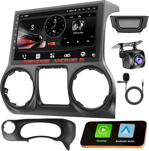 Upgraded Android 13 Car Radio for Jeep JK Wrangler (2011 2012 2013 2014) in Kuwait