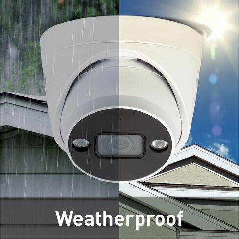 Swann AdvancedX™ Wired 4K Security Camera PoE Outdoor Dome, Color Night Vision, Smart AI Video Analytics/Alerts, Advanced Motion Detection in Kuwait