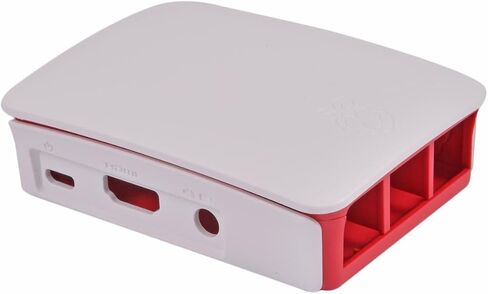 Raspberry Pi RASPBERRY-PI3-CASE حافظة Raspberry Pi 3 الرسمية، أحمر/أبيض in Kuwait
