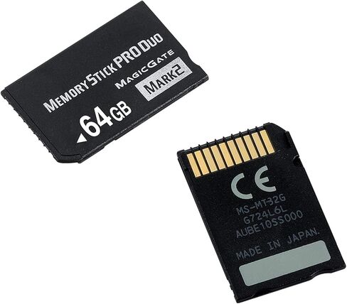 Original 64GB Memory Stick Pro Duo Mark2 - High Speed Storage for PSP 1000/2000/3000 and Digital Cameras - Fast Transfer, Durable, and Compatible in Kuwait