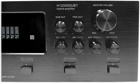 Technical Pro H12X500UBT 6000w 6-Zone 12-Speaker Bluetooth Home Theater Receiver Receiver Bundle with (2) Rockville HP4S-8 BK Black 4" Outdoor/Indoor 8-Ohm Wall Mount Home Speakers in Kuwait