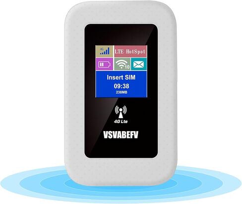 4G LTE Portable Mobile WiFi Hotspot Device for Travel, 150 Mbps Wireless Portable Hotspot No Contract, Hot Spots for WiFi Support 10 Devices, AT&T T-Mobile Mint, B2/B4/B5/B12/B17 in Saudi Arabia