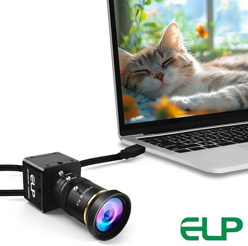 ELP 5MP 60FPS Global Shutter USB3.0 Camera Manual Zoom Webcam for Computer UVC USB3.0/2.0 CS Mount PC Camera High Speed Lightburn Cameras Varifocal Webcamera 5-50mm 10X Zoom Close-up Cam for Laptop in Kuwait