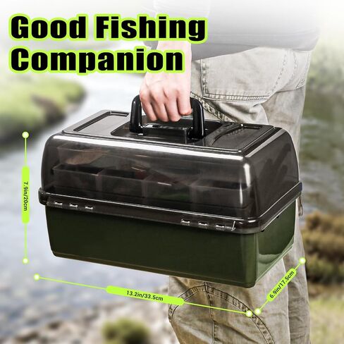 4 Layers Fishing Tackle Box, 605Pcs Fishing Gear Kit with Lures, Small Tool Kit Containing Gripper, Hook Remover, Plier, Accessories, Greeting Cards, Complete Fishing Box for Beginners, Adults in Kuwait