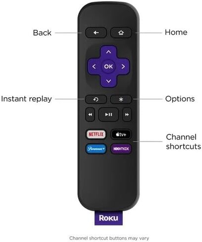Roku 3920RW-SW Premiere - 4K/HDR Streaming Media Player, Enabled with Premium High Speed HDMI Cable & Simple Remote, Wi-Fi, with MTC USB Extension Cord and HDMI Cable in Kuwait