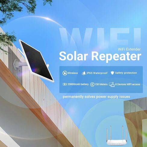 Outdoor WiFi Extender Solar Powered, WiFi Booster and Signal Amplifier in Kuwait