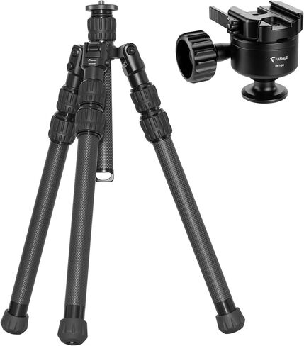 FANAUE Carbon Fiber Tripod with Fluid Ball Head, Compatible with Arca Swiss/RRS for Camera, Binoculars Telescope in Kuwait