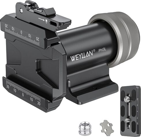 WEYLLAN PH3L MonoGimbal Head with Lever Release for Tripod Monopod, CNC All Metal Side Saddle Gimbal Tilt Head with Arca Swiss QR Plate, Compatible with Camera, Telephoto Lenses, Max Load 22lbs/10kg in Kuwait