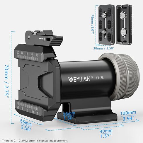 WEYLLAN PH3L MonoGimbal Head with Lever Release for Tripod Monopod, CNC All Metal Side Saddle Gimbal Tilt Head with Arca Swiss QR Plate, Compatible with Camera, Telephoto Lenses, Max Load 22lbs/10kg in Kuwait