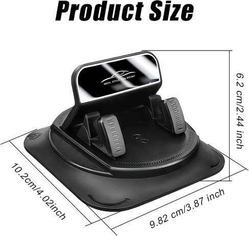Car Dashboard Phone Holder, Anti-Slip Car Phone Holder 360 Degree Rotation in Kuwait
