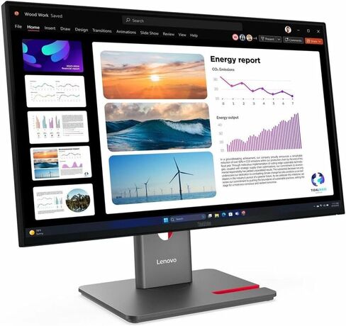 Lenovo ThinkVision P24Q-40 24" Class WQHD LED Monitor - 16:9 - Raven Black - 23.8" Viewable - in-Plane Switching (IPS) Technology - WLED Backlight - 2560 x 1440-16.7 Million Colors - 300 Nit - 4 ms in Kuwait