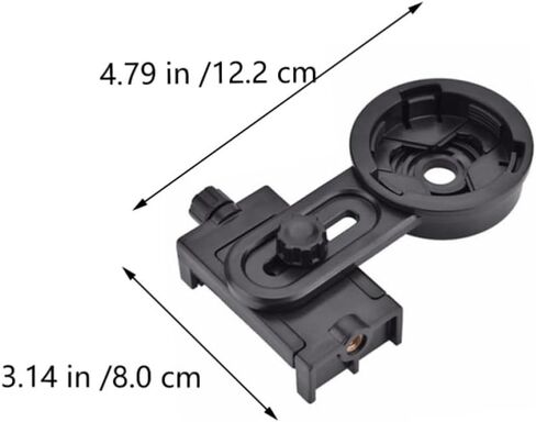 Telescope Photography Adapter Smartphone Holder Plastic Black in Kuwait