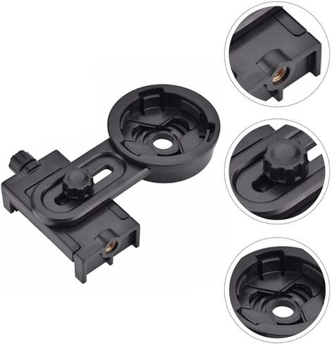 Telescope Photography Adapter Smartphone Holder Plastic Black in Kuwait