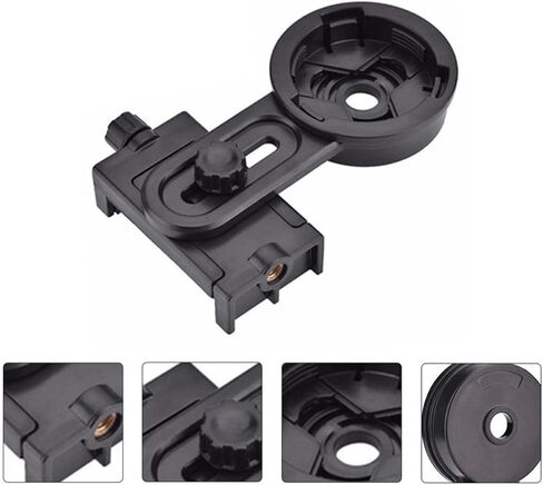 Telescope Photography Adapter Smartphone Holder Plastic Black in Kuwait