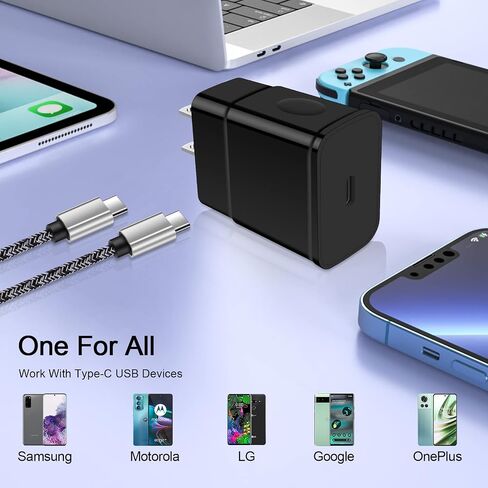 Fast Charger Type C 25W USB C Charger for Moto Razr 2024 2025 2026, Razr in Saudi Arabia