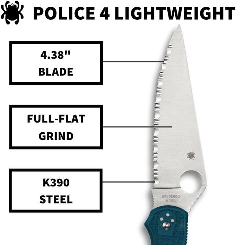 Spyderco C07FS4K390 Police 4 Lightweight K390 in Kuwait