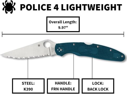 Spyderco C07FS4K390 Police 4 Lightweight K390 in Kuwait