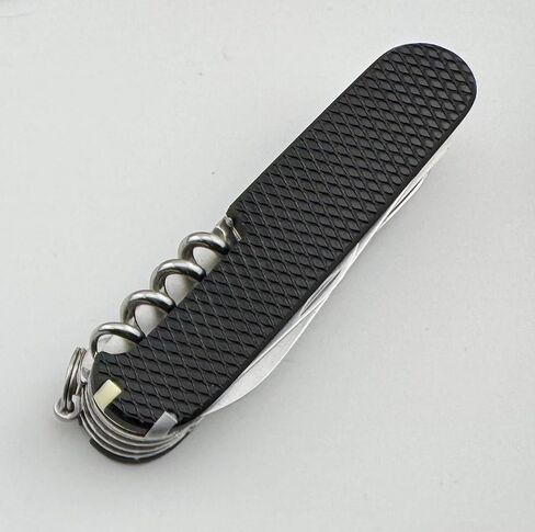 Replacement Covers For Victorinox Scales Plus 91mm Diamond Textured G10 Handles With Toothpick Tweezers Pin And Ballpoint Pen in Kuwait