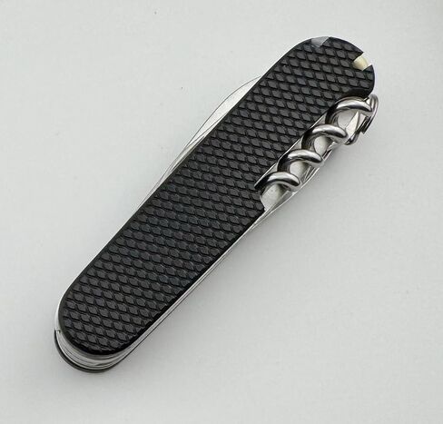 Replacement Covers For Victorinox Scales Plus 91mm Diamond Textured G10 Handles With Toothpick Tweezers Pin And Ballpoint Pen in Kuwait