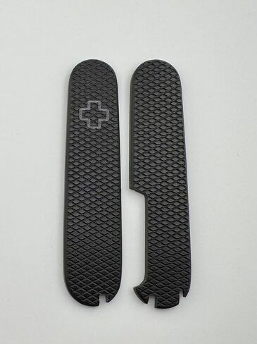 Replacement Covers For Victorinox Scales Plus 91mm Diamond Textured G10 Handles With Toothpick Tweezers Pin And Ballpoint Pen in Kuwait