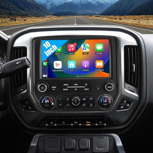 10 Inch [2G+64G] Car Radio for Chevy Silverado/GMC Sierra 2014-2019 in Kuwait