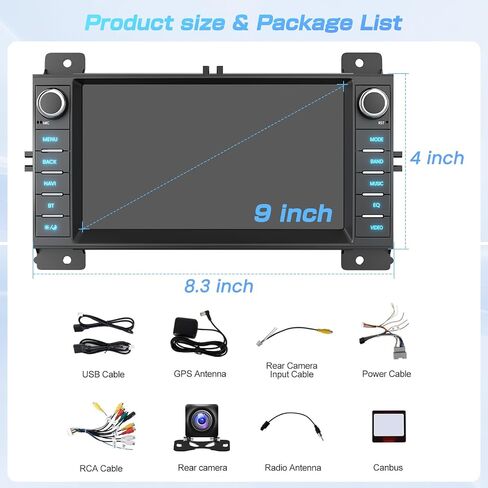 Car Radio for Jeep Grand Cherokee 2008-2013,Dodge Durango 2011-2013 in Kuwait