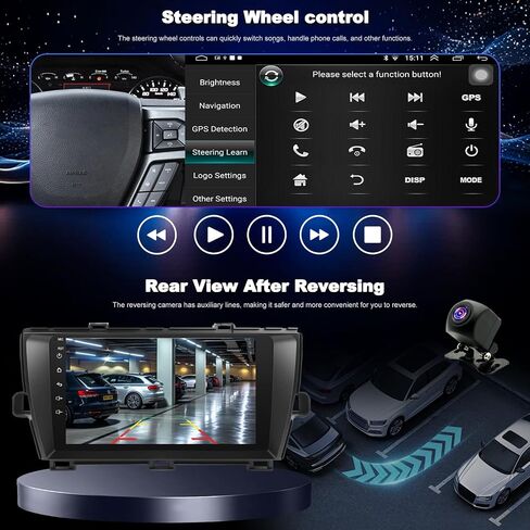 4+64G 9in Upgrade Car Radio for Toyota Prius 2010 2011 2012 2013 2014 2015 in Saudi Arabia