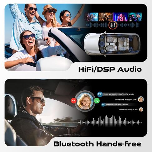 6GB+128GB Octa-core Car Radio Upgrade for Honda CRV (2007-2011), 9-inch 1280 * 720P IPS Touchscreen Car Stereo Wireless Carplay Android Auto, Support 360° Panoramic Camera Input, HiFi/DSP/EQ, BT5.0 in Kuwait