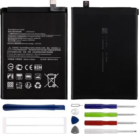 Duotipa New BN59 Replacement Battery for Redmi Note 10 / Note 10 Pro/Note 10S with Repair Tools Kit in Kuwait