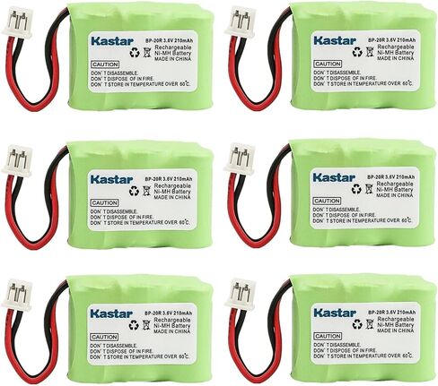 Kastar 2-Pack Battery Replacement for Dogtra Receiver 200NCP, Receiver 202NCP, Receiver 280NCP, Receiver 282NCP, Receiver 300M, Receiver 302M, Element 300M Dog Training Collar, YS-200 Collar in Kuwait
