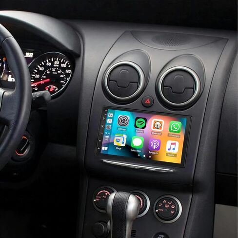 Car Stereo Radio Compatible for Nissan Rogue 2013 with Carplay Android Auto GPS Navigation 7in Touchscreen Car Radio Player with Bluetooth WiFi FM/RDS SWC Split Screen + Backup Camera in Kuwait