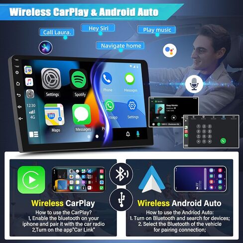Car Stereo Radio Compatible for Nissan Rogue 2013 with Carplay Android Auto GPS Navigation 7in Touchscreen Car Radio Player with Bluetooth WiFi FM/RDS SWC Split Screen + Backup Camera in Kuwait