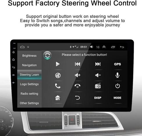 Car Stereo Radio for Honda Civic 2012-2015, 10.8" Touchscreen in Kuwait