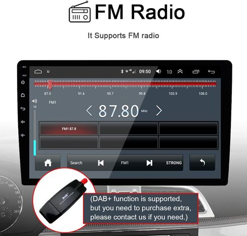 Car Stereo Radio for Honda Civic 2012-2015, 10.8" Touchscreen in Kuwait
