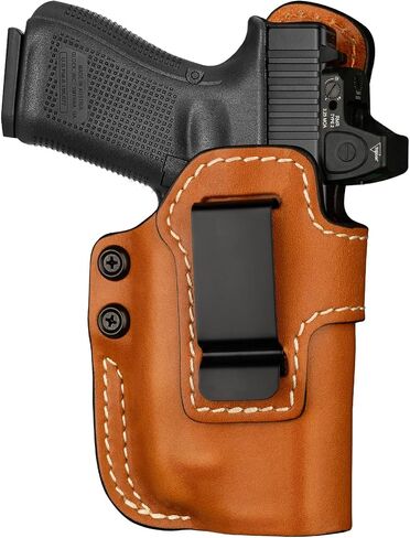 Leather IWB Holster for Glock 19/17 with TLR-7/8, Optic Ready, Right Hand in Kuwait